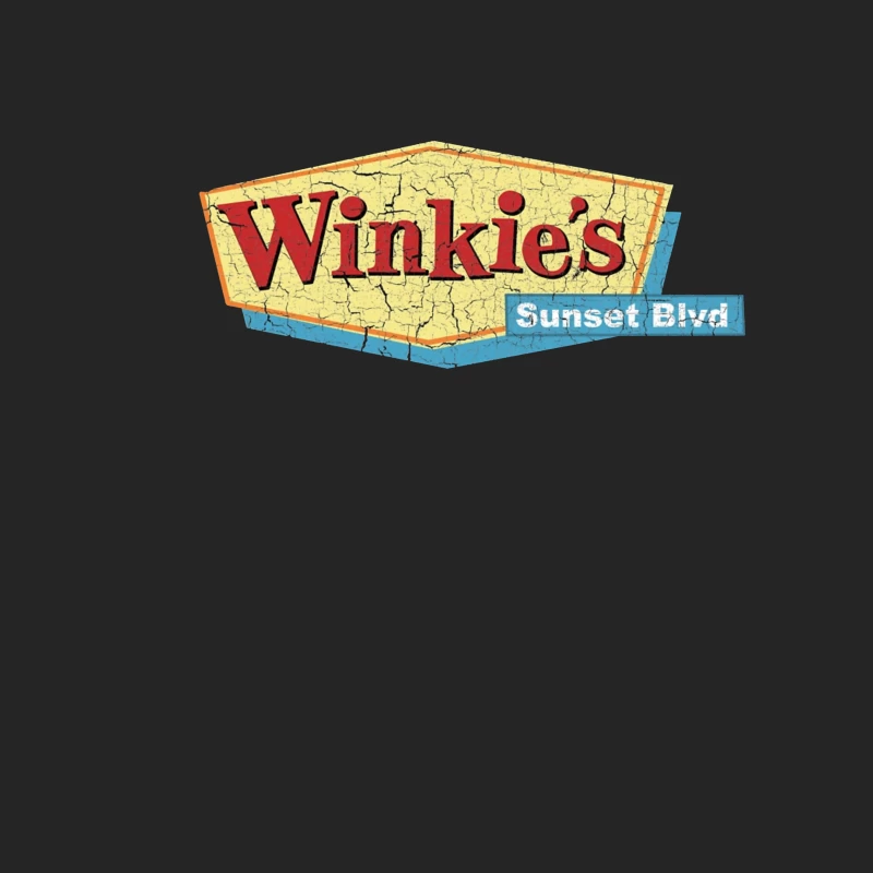 Vintage Winkie's Sunset Blvd Sign: Retro Americana Diner Female Pullover Sweatshirt