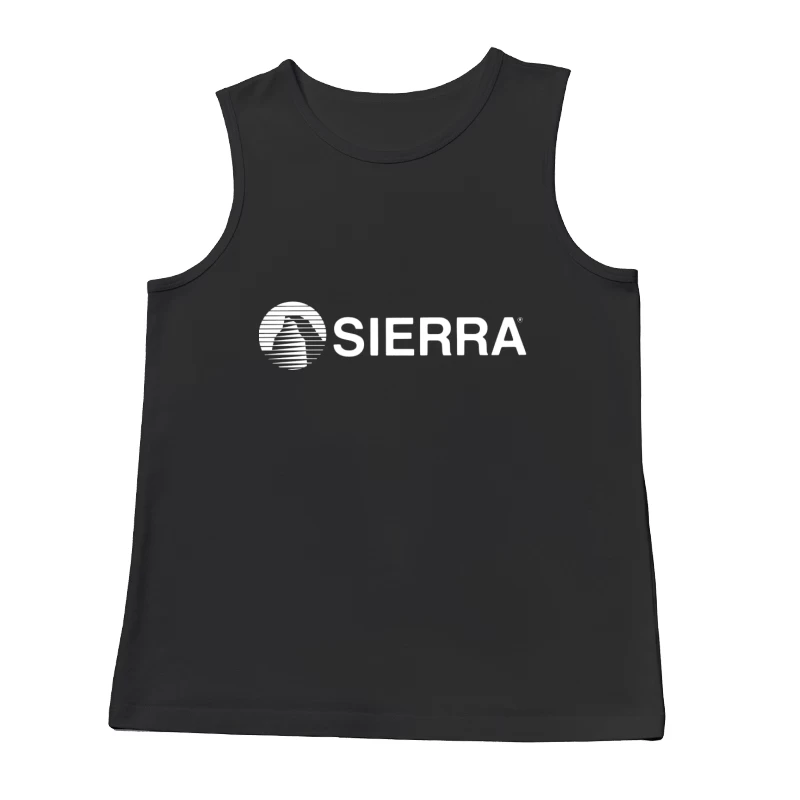 Vintage Sierra Entertainment Company Logo in White Male Tank Top