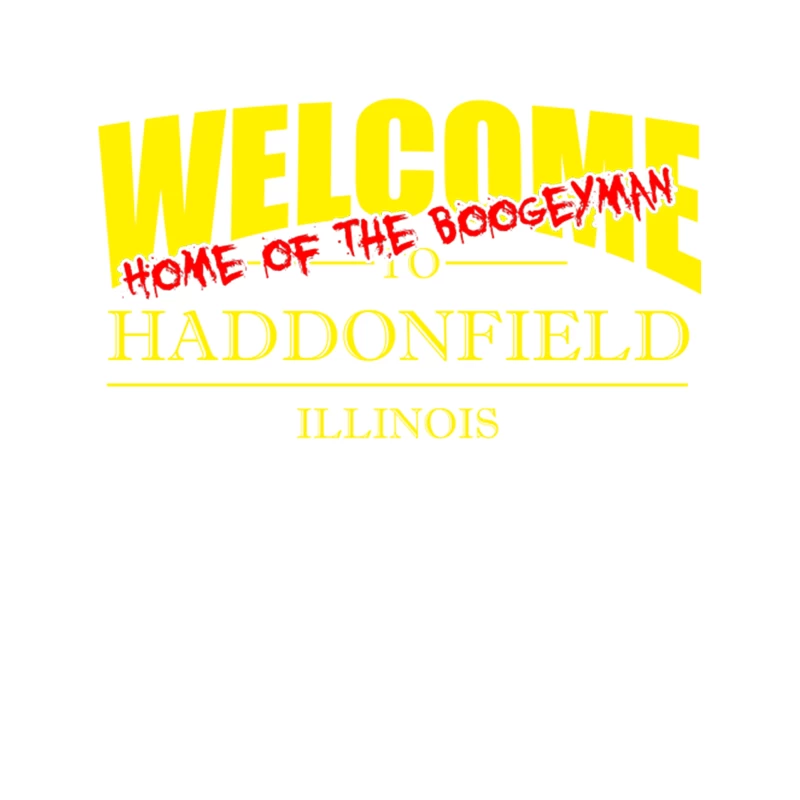 Welcome to Haddonfield Home of the Boogeyman Tapestry