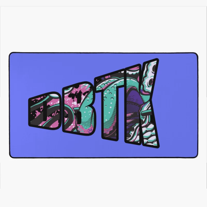 Vibrant Abstract Logo Design Desk Mat