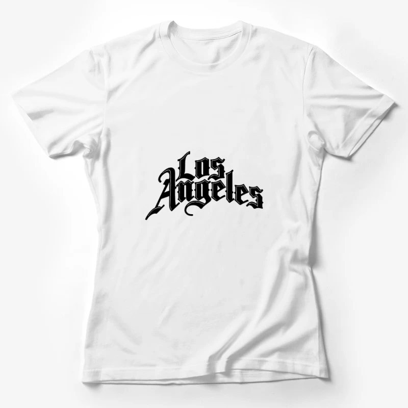 Scritta gotica 'Los Angeles' Maglietta Donna