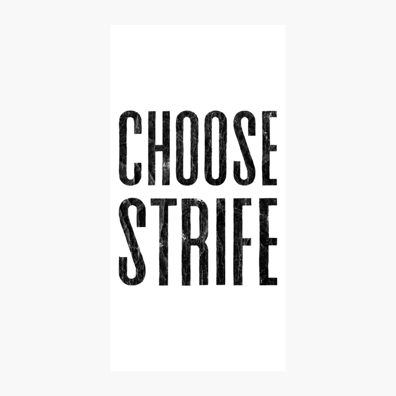 CHOOSE STRIFE  80s Meme Design iPhone Case