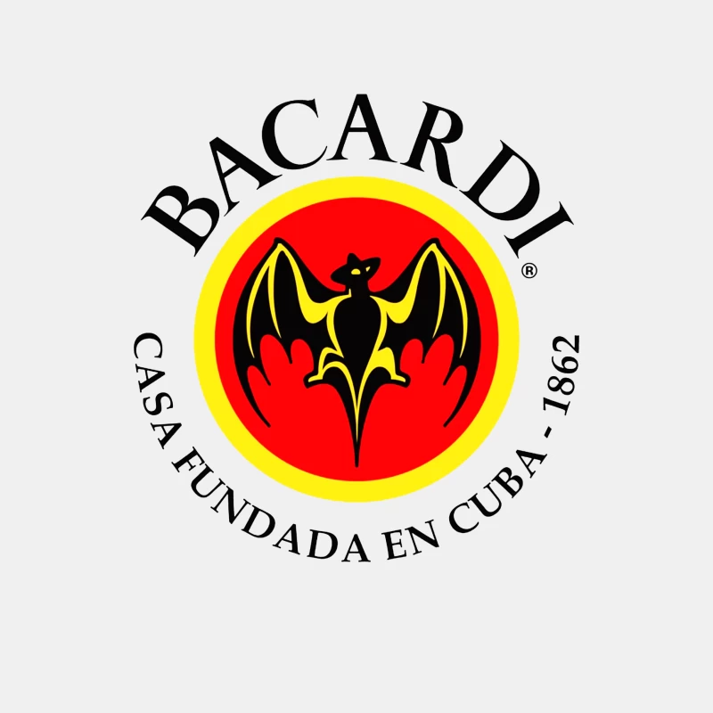 Bacardi Rum's Historic Cuban Bat Logo Male Tank Top