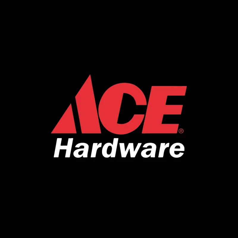 Ace Hardware Store Logo in Red and White Design Travel Mug