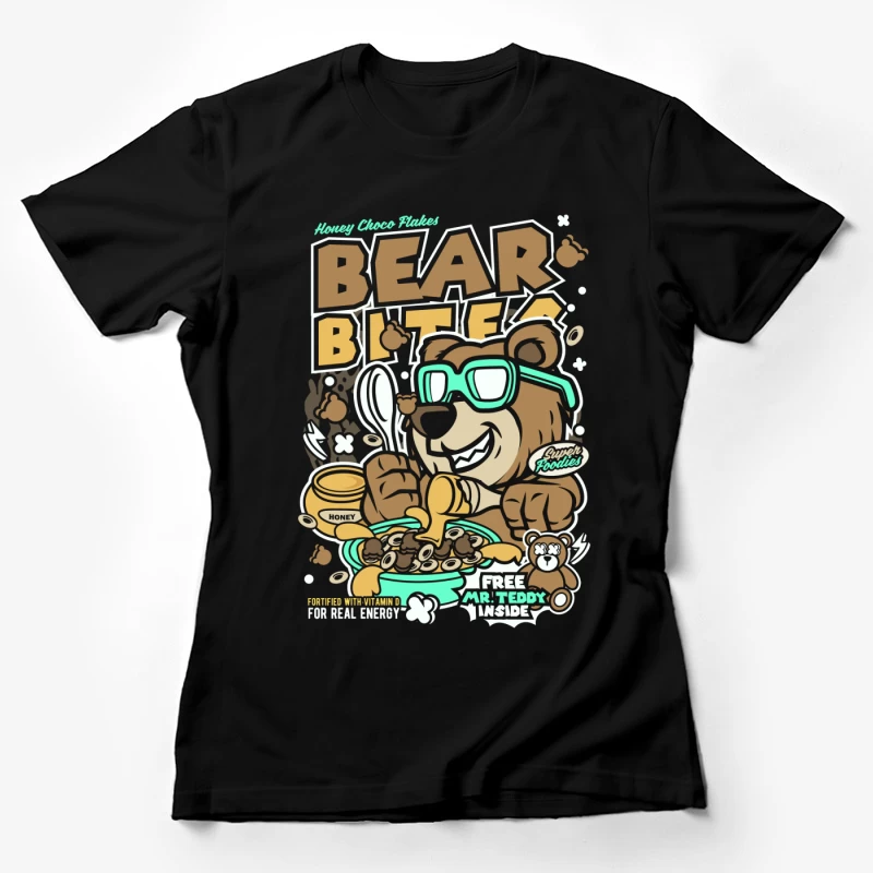 Petit-déjeuner gourmand avec ours et céréales Femme T-Shirt