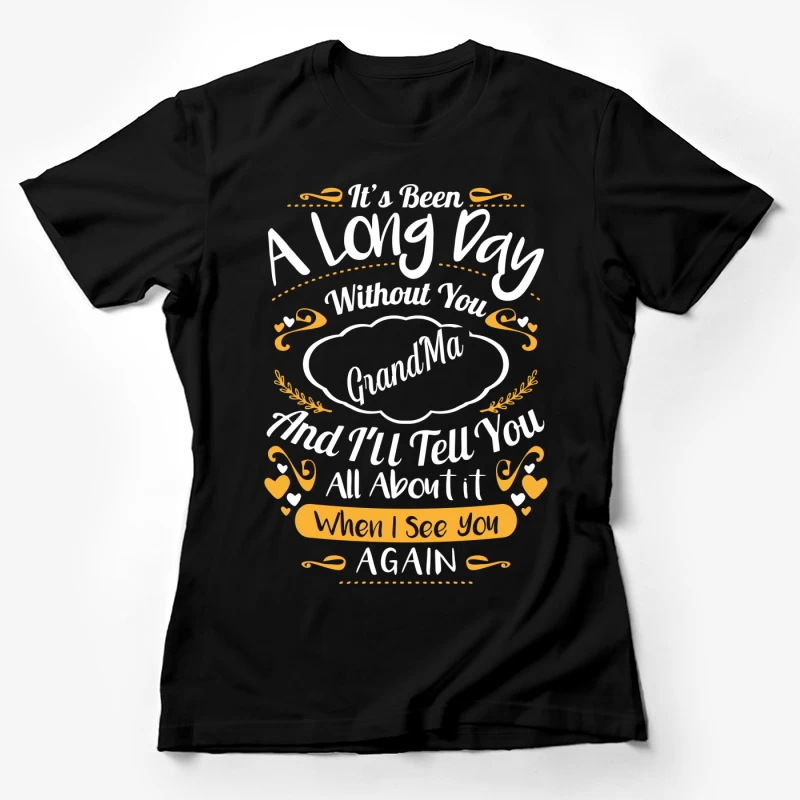 Hommage Émotionnel à Grand-Mère Femme T-Shirt