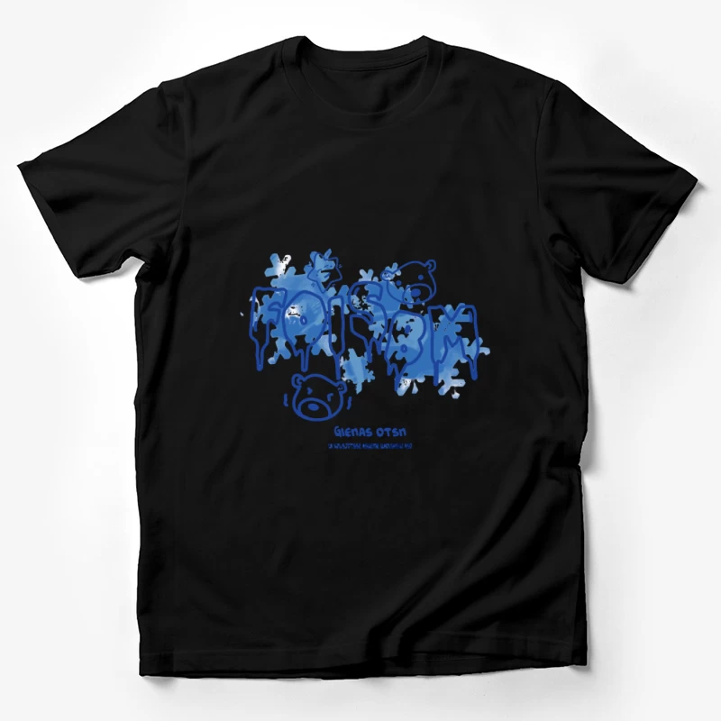 Eisige Bärenkälte auf Schrift Herren T-Shirt