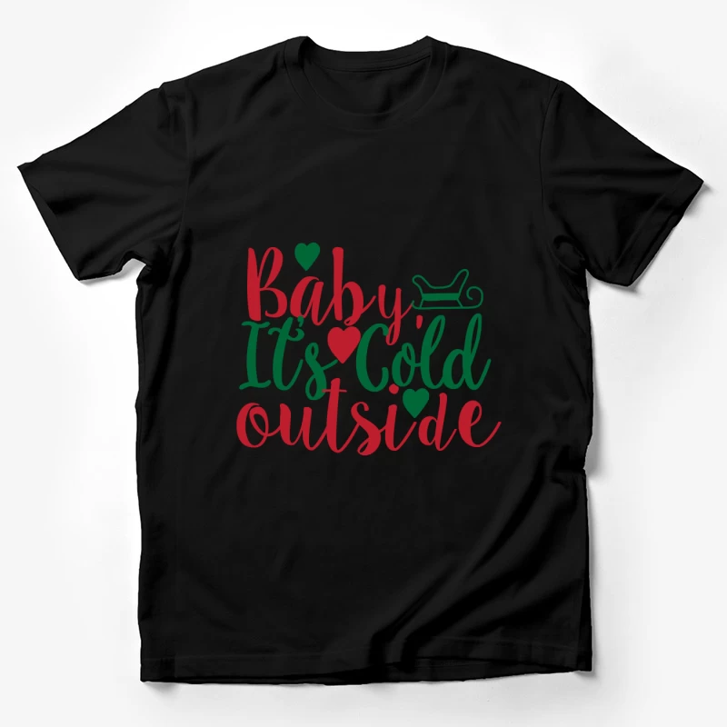 Design de Noël: Bébé, il fait froid dehors Homme T-Shirt