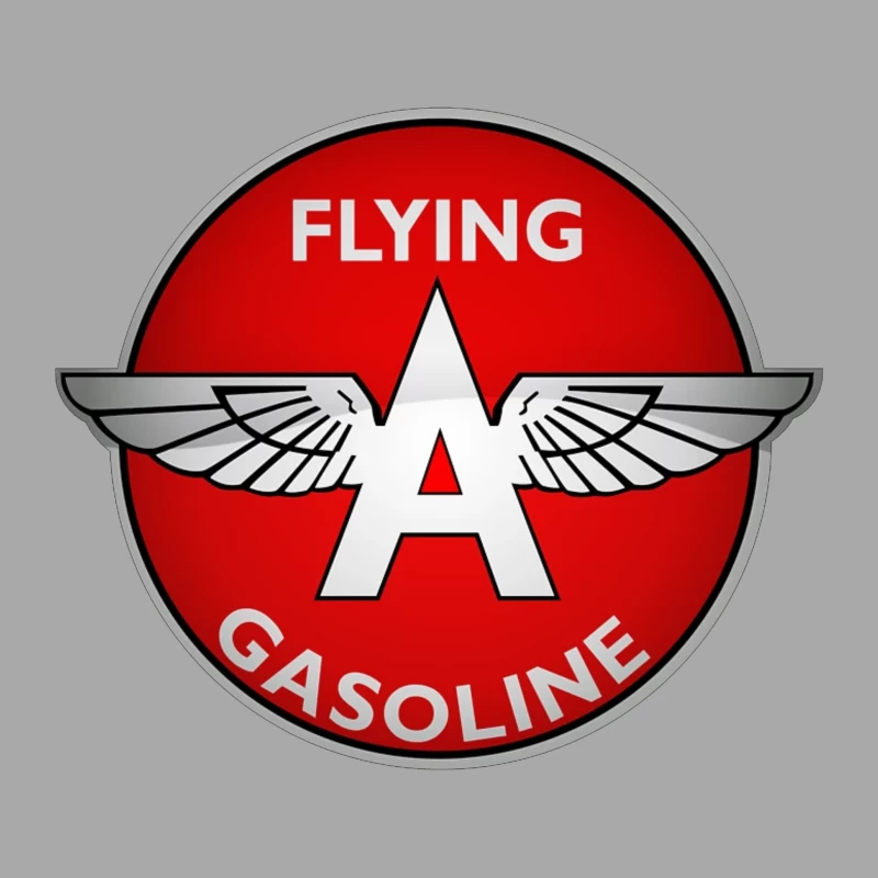 Vintage Flying A Gasoline Aviation Logo Female Pullover Hoodie