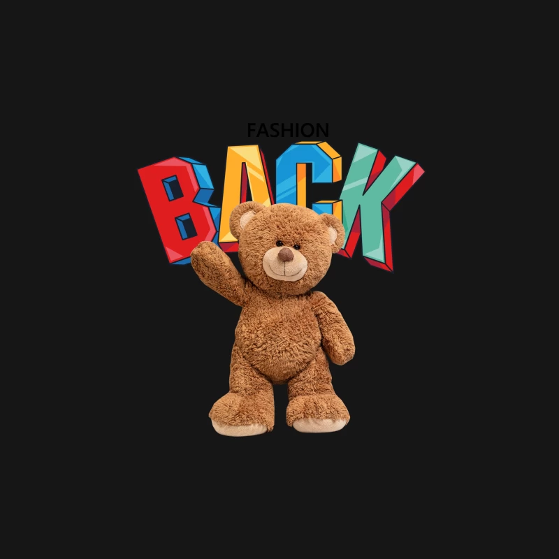 Teddybär mit bunter Schrift Herren T-Shirt