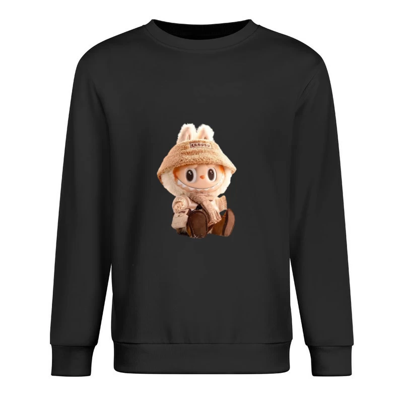 Niedliche Winter-Puppe mit Mütze Herren Pullover Sweatshirt
