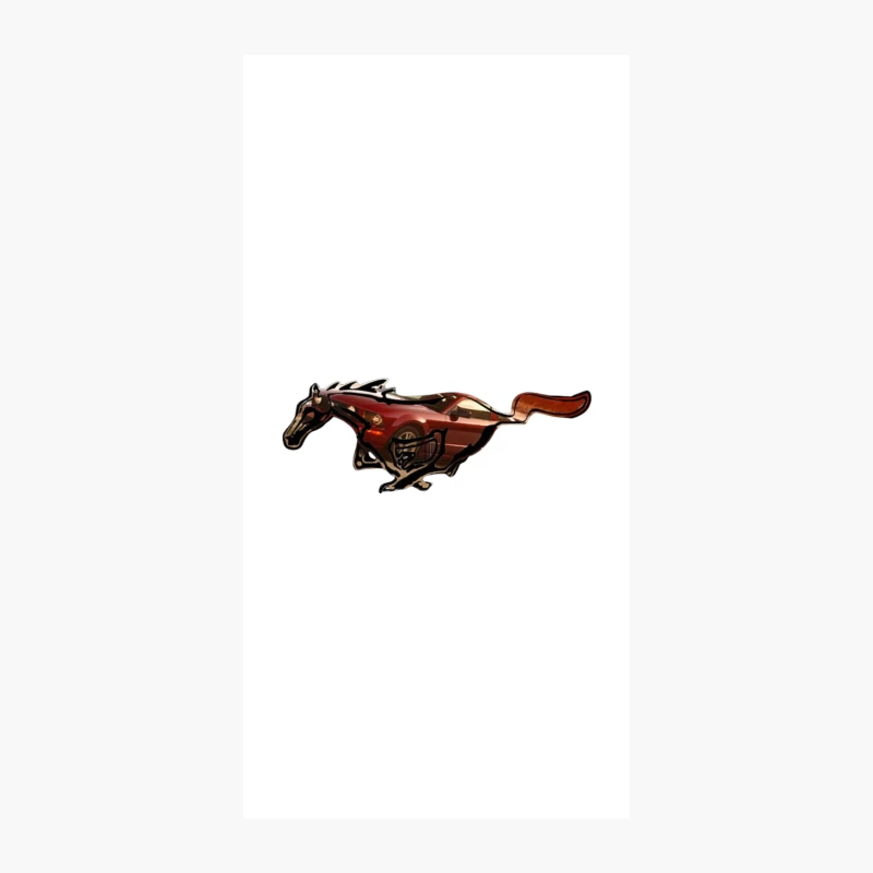Ford Mustang Running Horse Logo Emblem iPhone Case