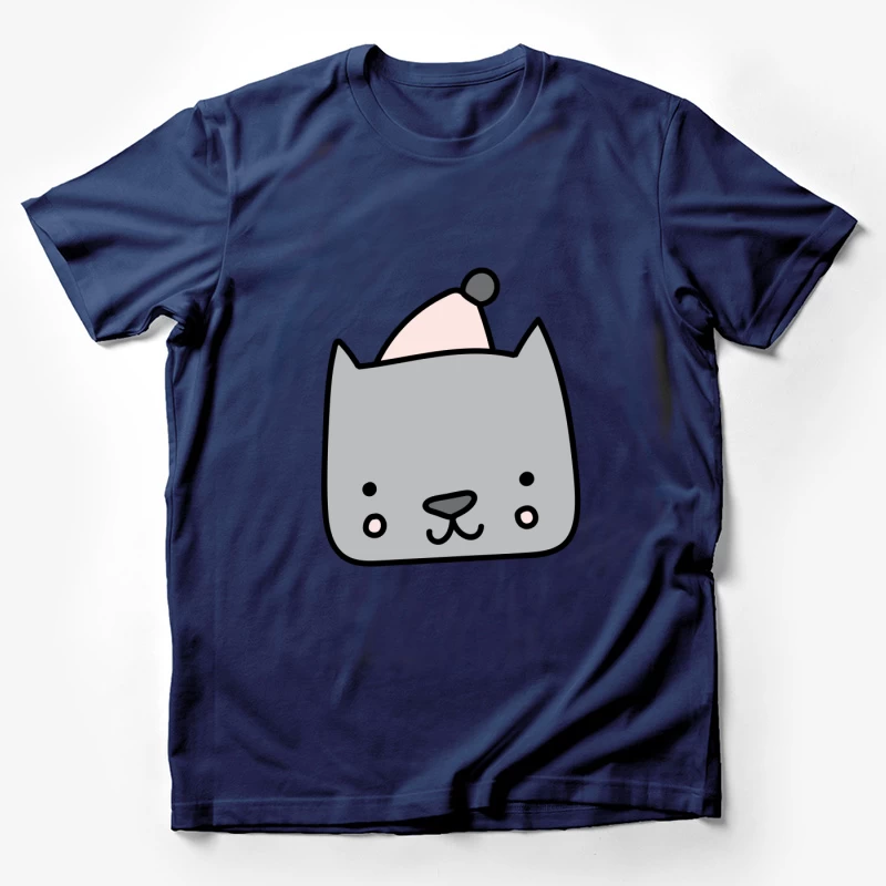 Chat mignon avec bonnet Homme T-Shirt