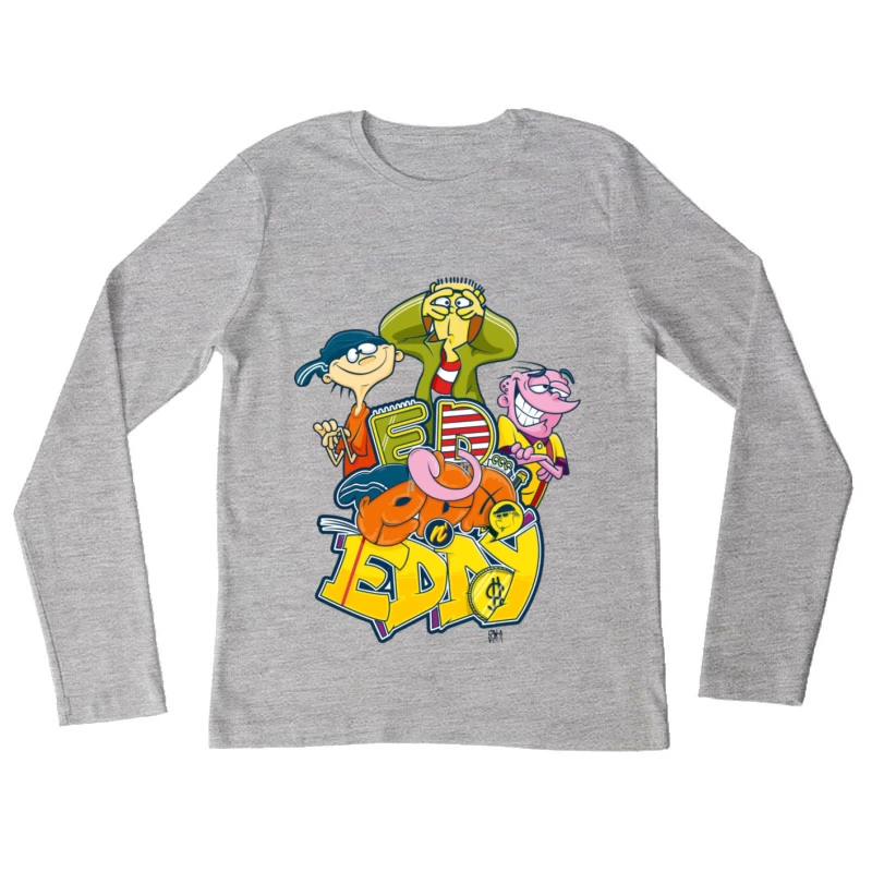 Personnages de bande dessinée Ed, Edd et Eddy Femme Manches Longues T-Shirt