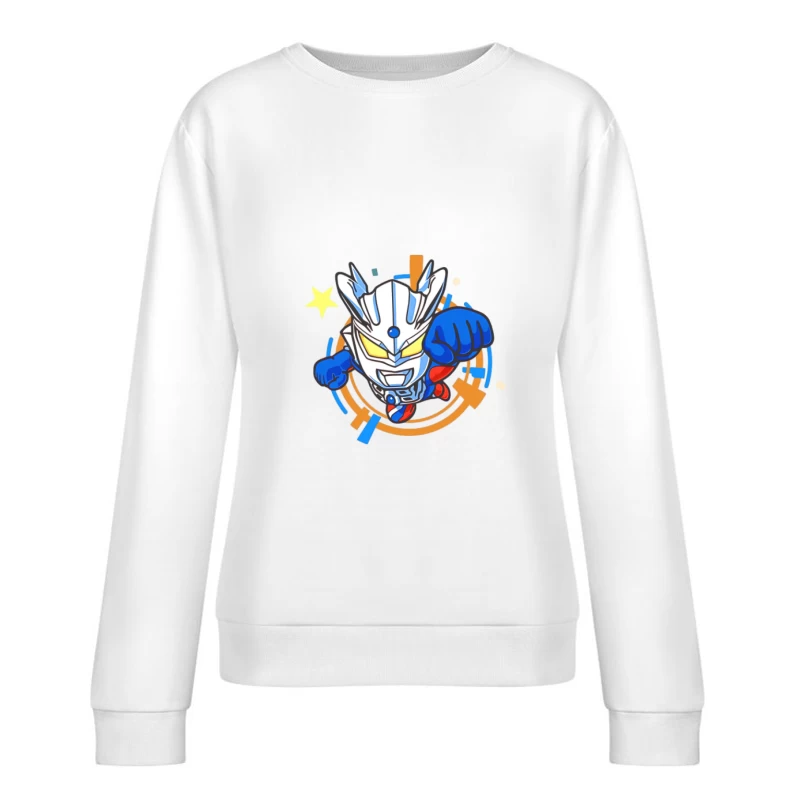 Design Robotico di Supereroe Felpa pullover Donna