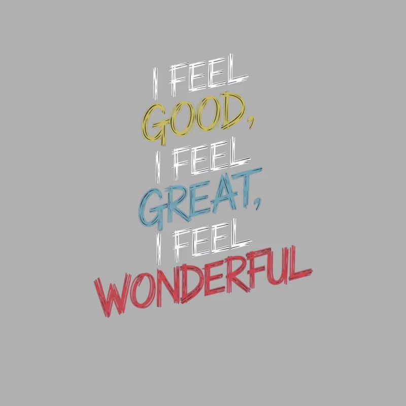 Positive Typography: Good Great Wonderful Inspirational Quote Male Tank Top