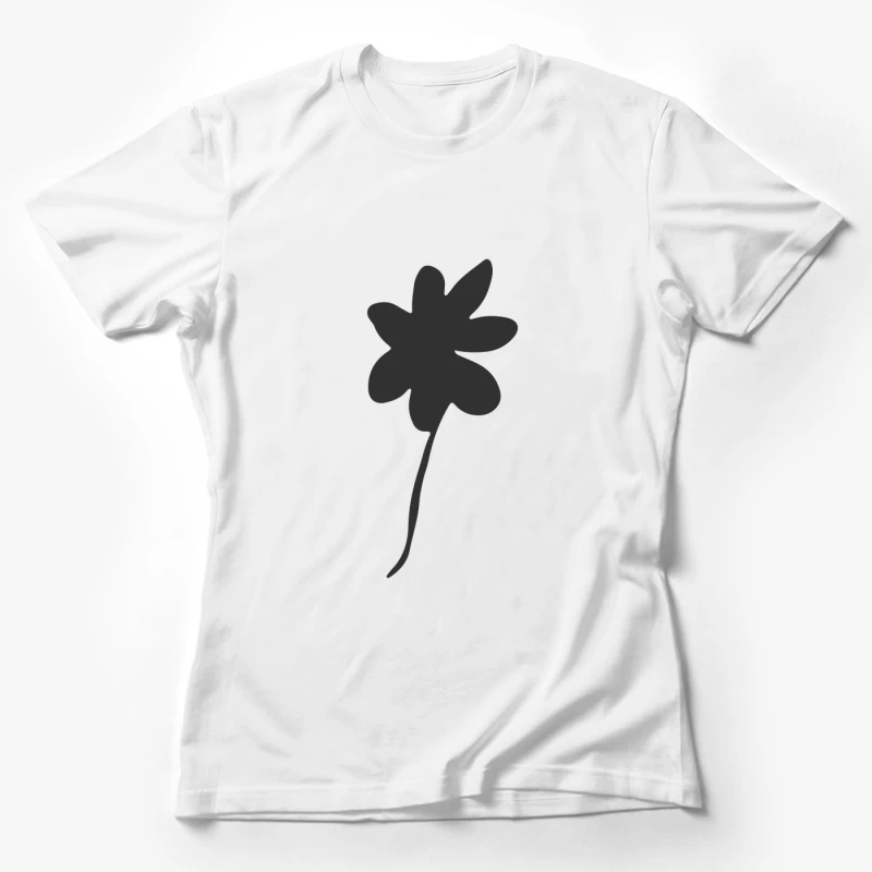 Silhouette de fleur Femme T-Shirt