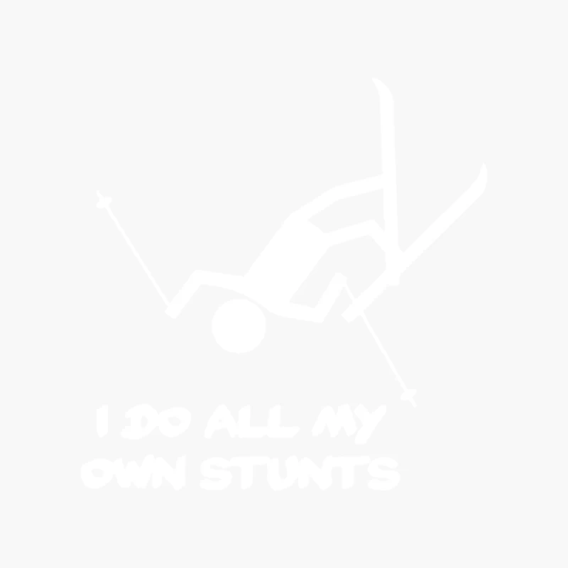 I Do All My Own Stunts Ski Cotton Tote Bag