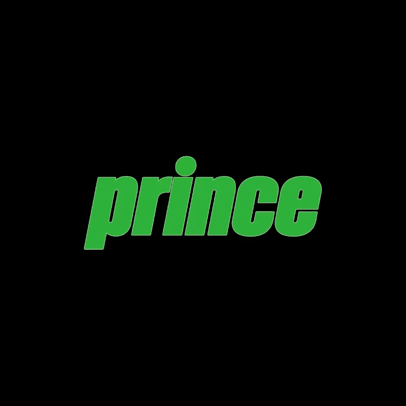 Prince Sports Brand Green Logo Throw Pillow