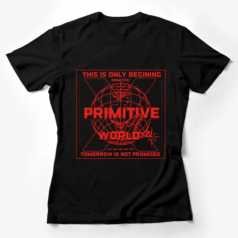 Primitive Welt Design Damen T-Shirt