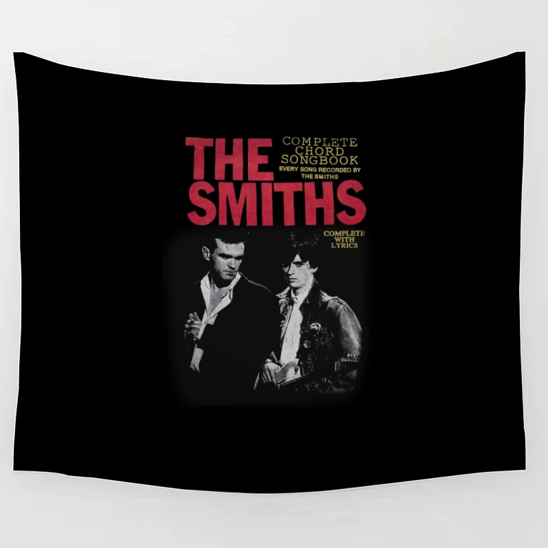 The Smiths Complete Chord Songbook with Lyrics - Vintage Band Photo Cover Tapestry