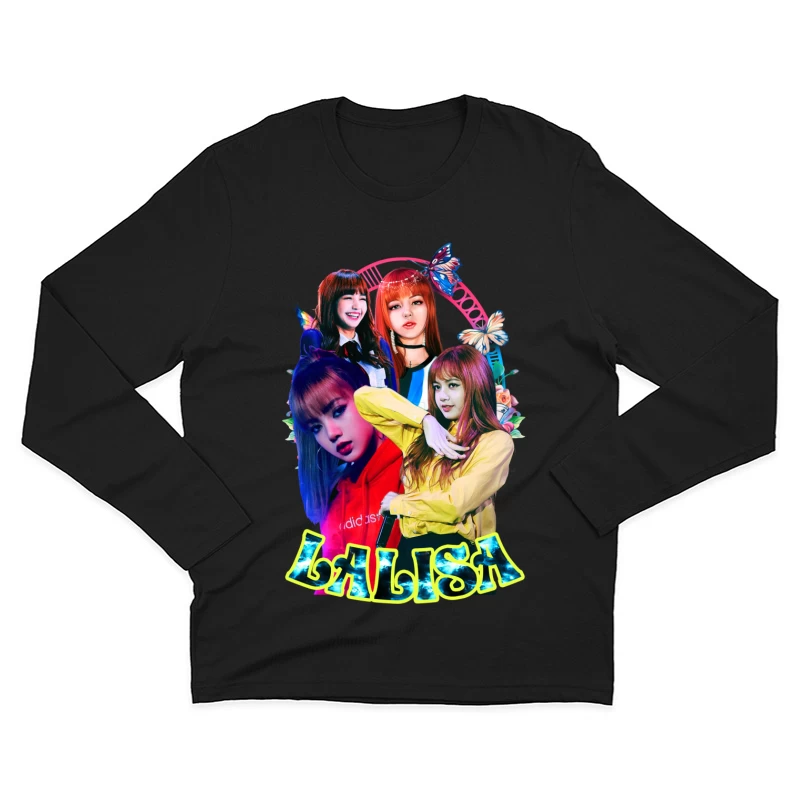 Collage of a K-Pop Female Artist Male Long Sleeve T-Shirt