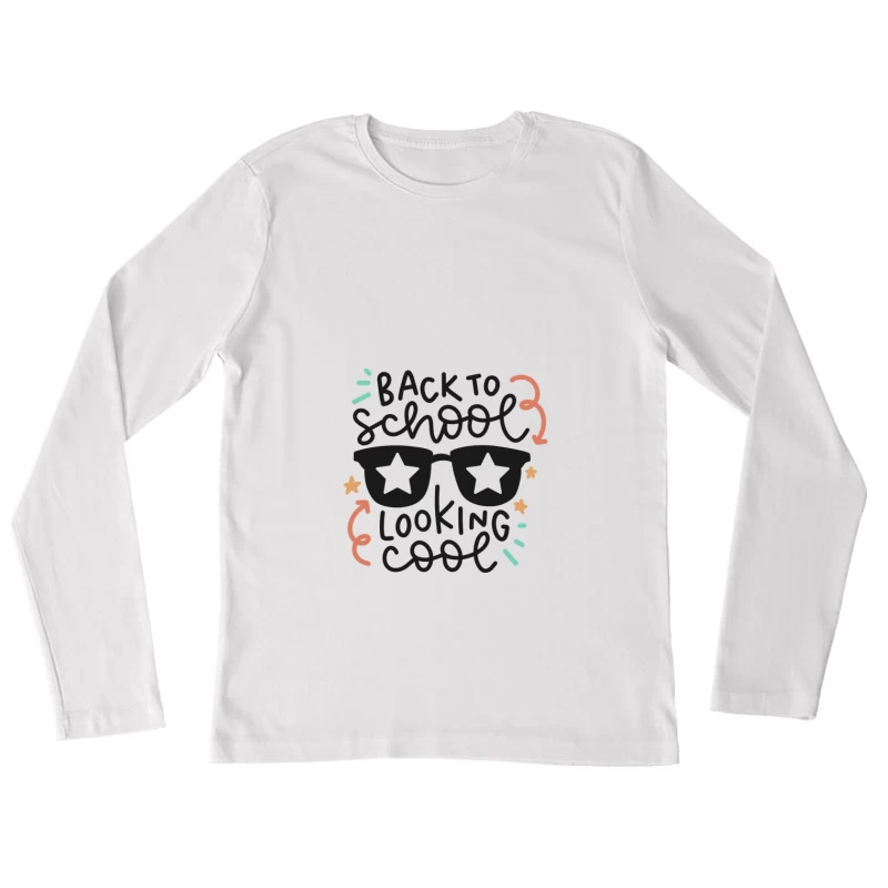 Retour à l'école avec style Femme Manches Longues T-Shirt