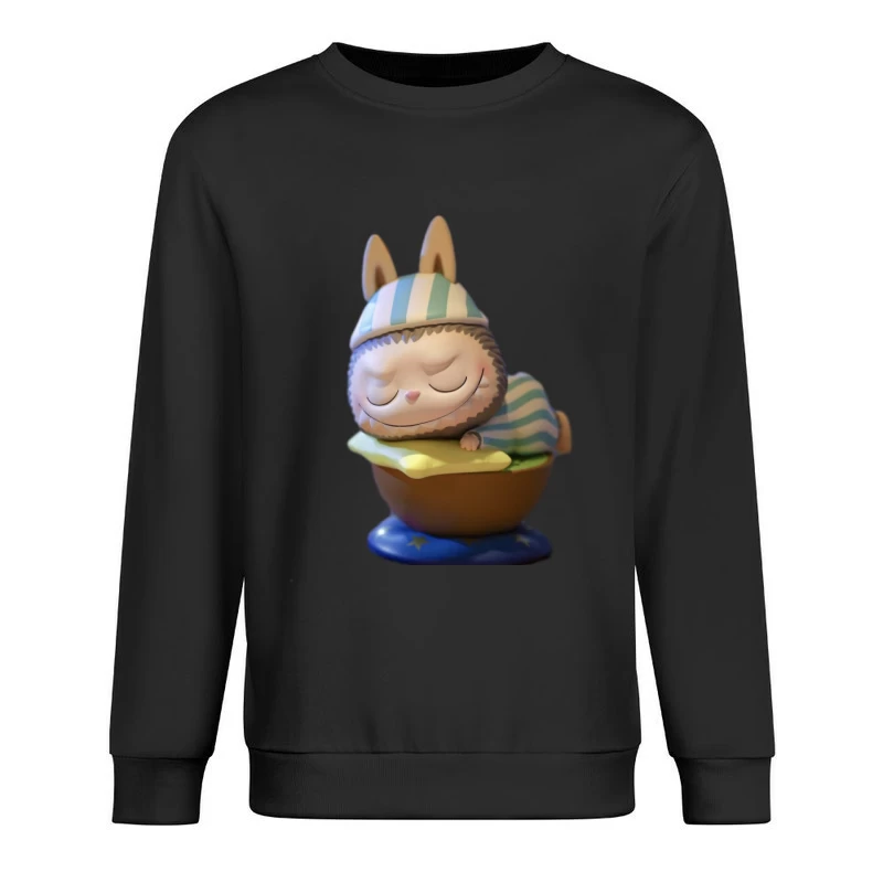 Schlafendes Tier in Schlafanzug Herren Pullover Sweatshirt