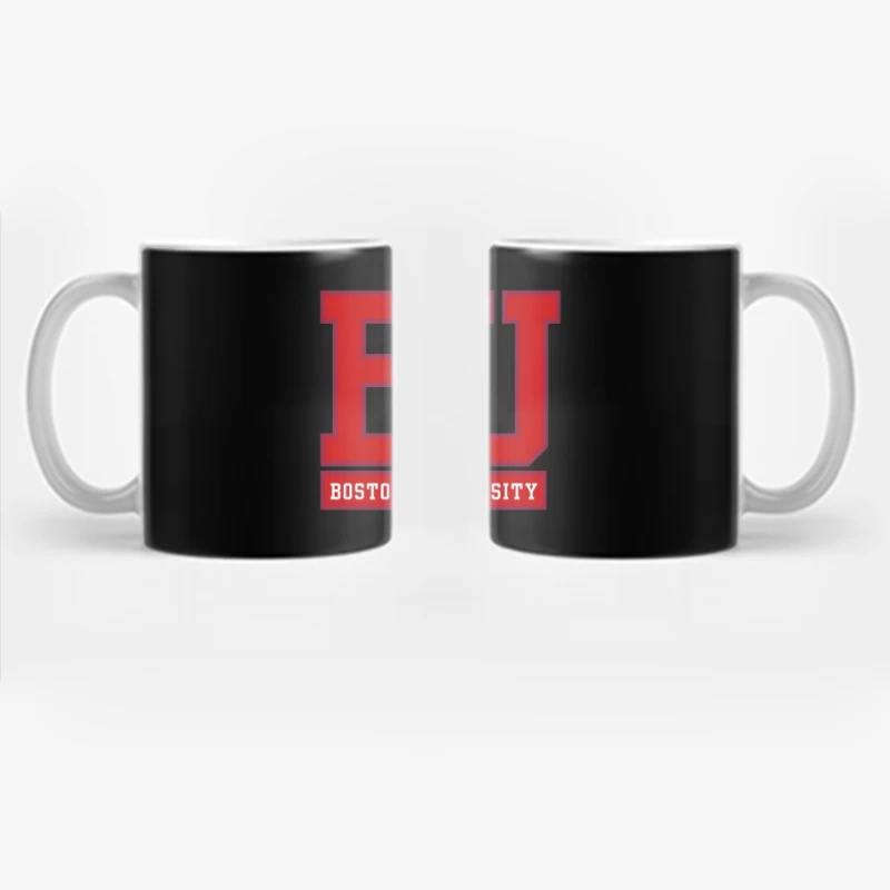 Boston University Logo with Terrier Mascot Coffee Mug