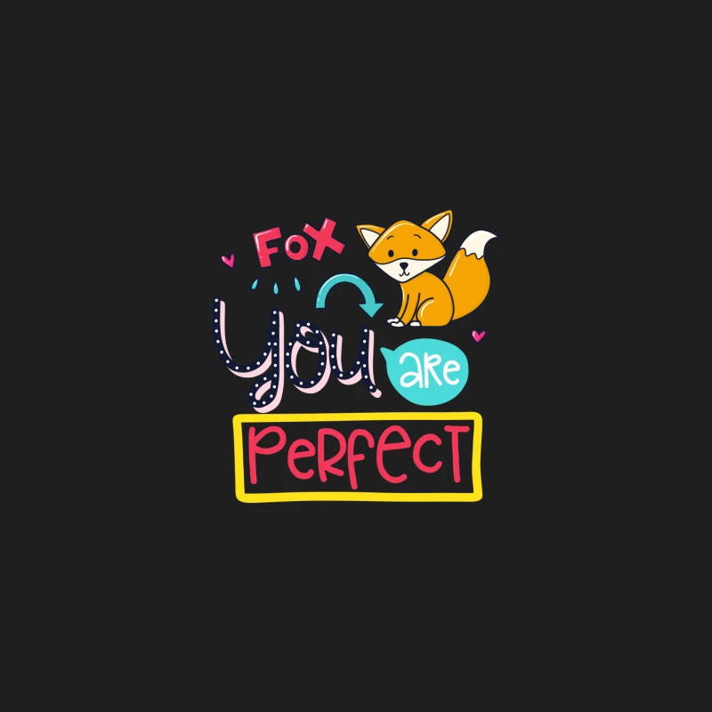Illustration mignonne de renard avec message positif Homme Débardeur
