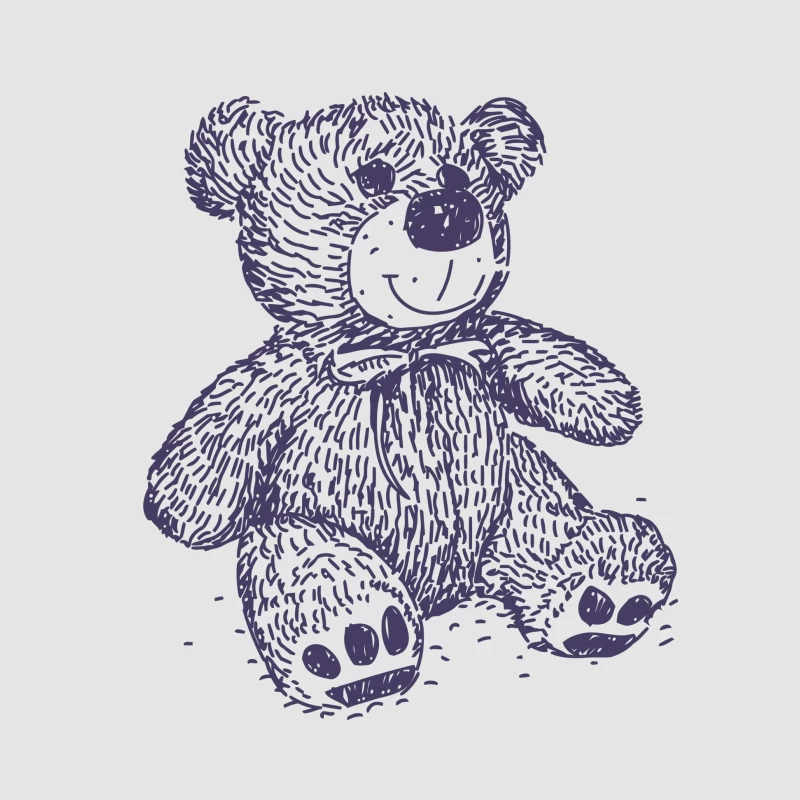 Niedlicher Teddy mit Schleife Damen Pullover Hoodie