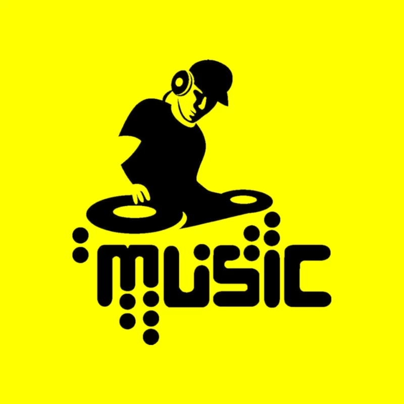 DJ Music Logo Mouse Pad