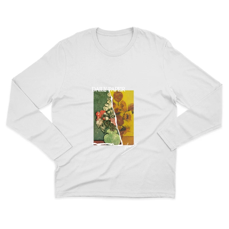 Vincent van Gogh Blumenmischung Herren Langarm T-Shirt