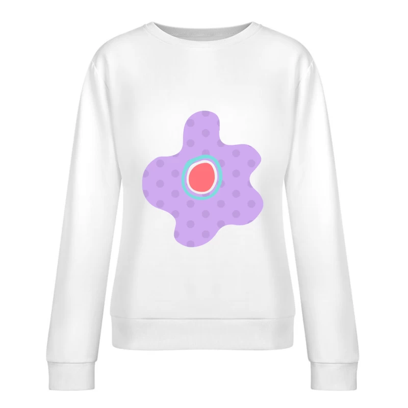 Design abstrait en violet avec polygones Femme Sweat-shirt à enfiler