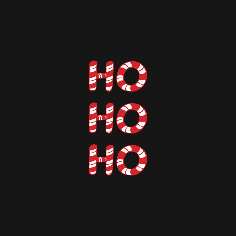 HO HO HO Candy Canes Christmas Desk Mat