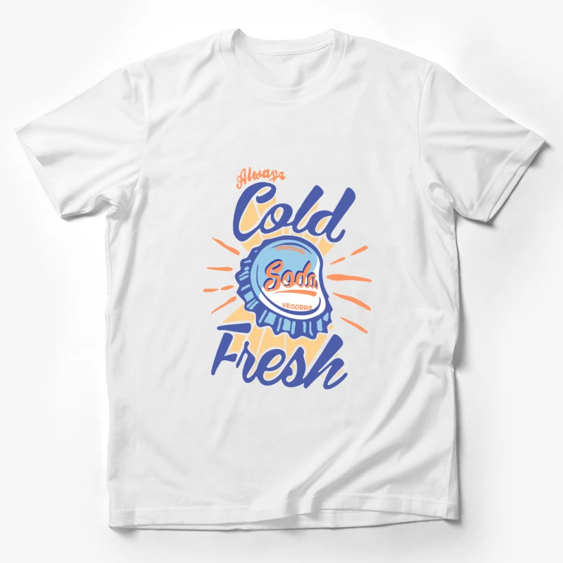 Immer kaltes frisches Original-Soda-Design Herren T-Shirt