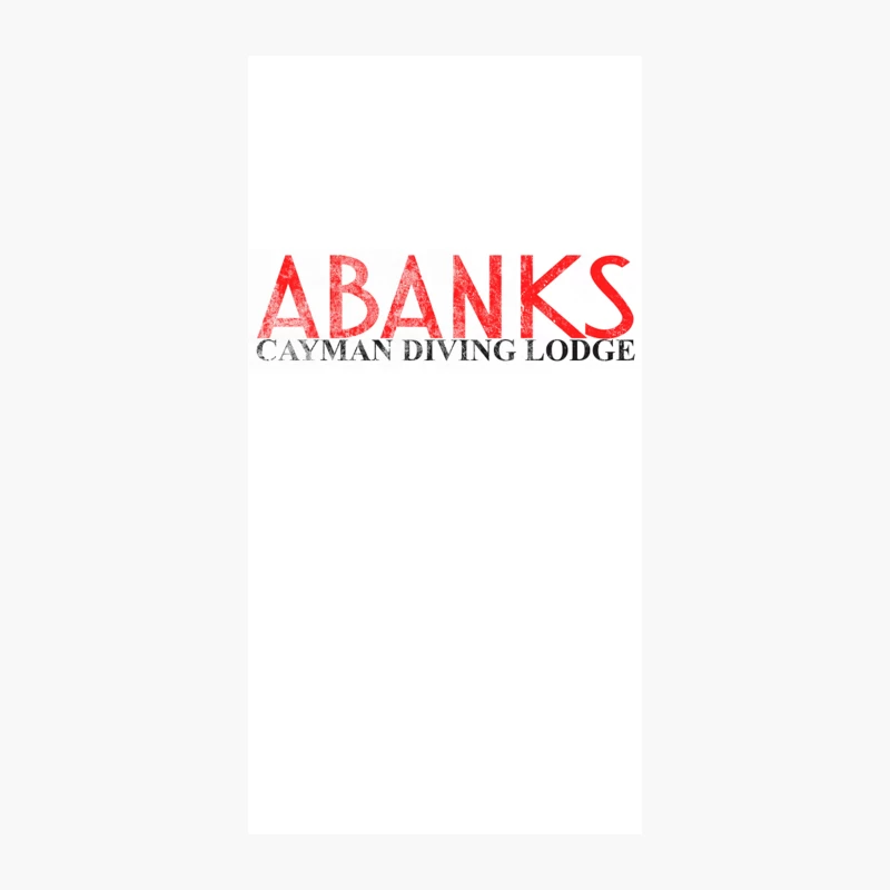 Abanks Cayman Diving Lodge, distressed iPhone Case