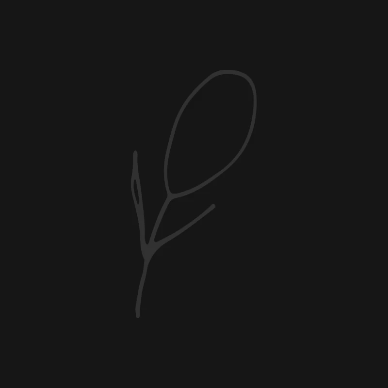 Dessin minimaliste de fleur Femme T-Shirt