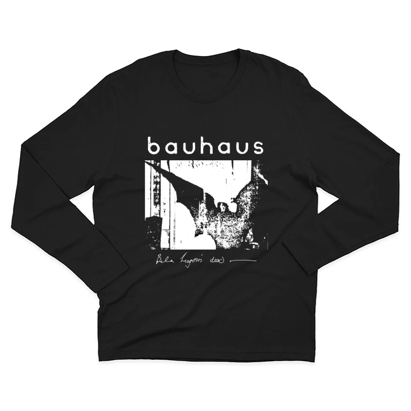 Vintage Bauhaus Typography and Abstract Design Study Male Long Sleeve T-Shirt