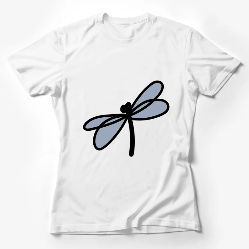 Libellule stylisée en vol Femme T-Shirt