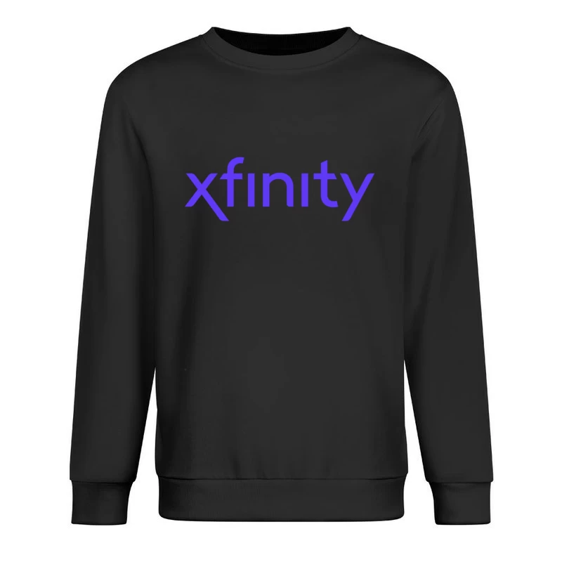 Purple Xfinity Corporate Logo Male Pullover Sweatshirt