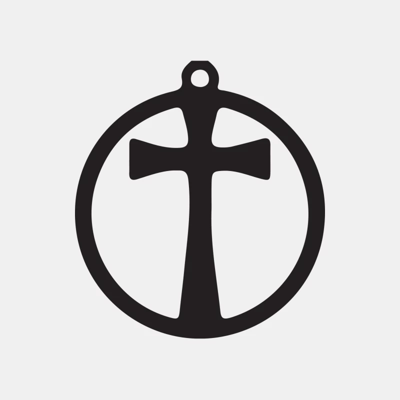 Croix dans un cercle Homme Débardeur