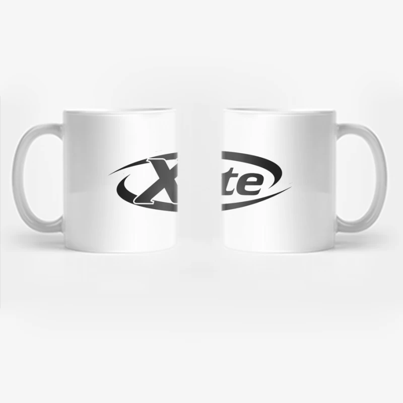 X-lite Black and White Brand Logo Design Coffee Mug