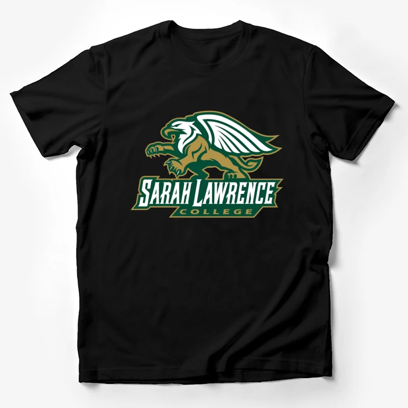 Sarah Lawrence College Griffin Athletic Logo Male T-Shirt