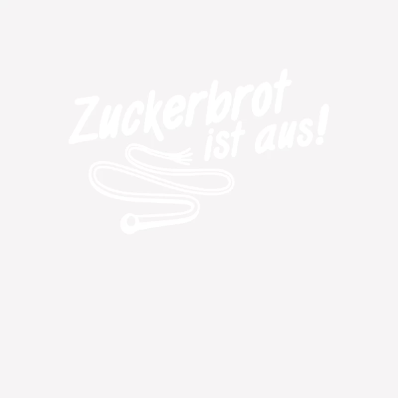 Zuckerbrot ist aus! Male T-Shirt
