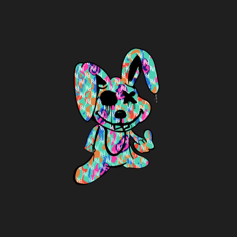 Farbenfroher Hase mit Muster Herren Tanktops
