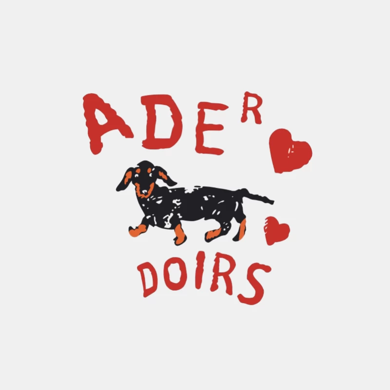 Illustration de teckel avec texte amoureux Homme Débardeur