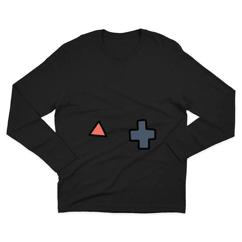 Formes géométriques colorées Homme Manches Longues T-Shirt