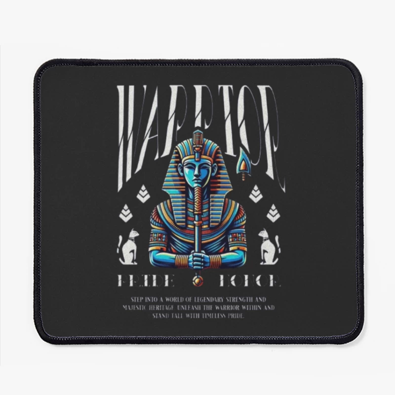 Majestic Egyptian Pharaoh - Pride and Honor Illustration Mouse Pad