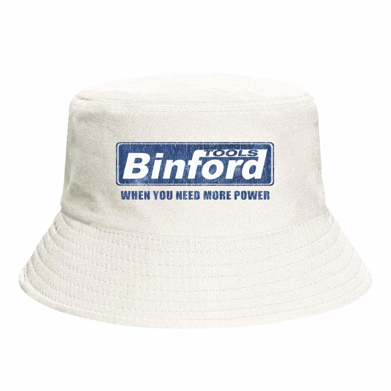 Vintage Binford Tools Power Equipment Logo with Slogan Bucket Hat